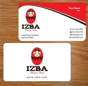 Business Card Design by Joy16589 for Izba | Design: #3781569