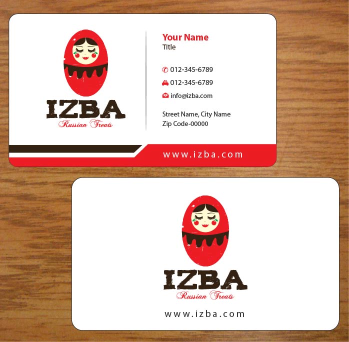 Diseño de Tarjeta de Presentación por Joy16589 para Izba | Diseño #3781588