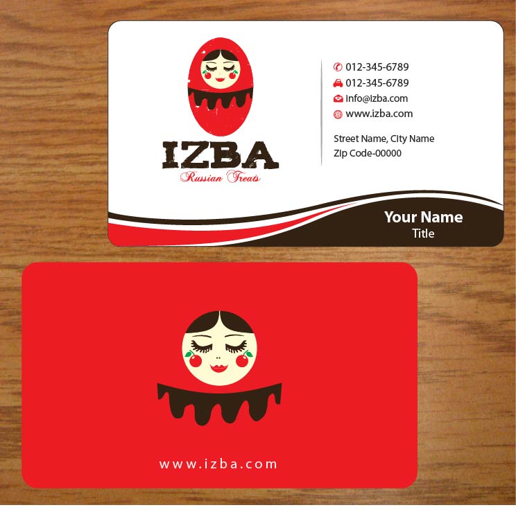 Diseño de Tarjeta de Presentación por Joy16589 para Izba | Diseño #3781592