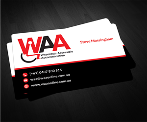 Wheelchair Accessible Accommodation | Business Card Design by Sarah Haroon