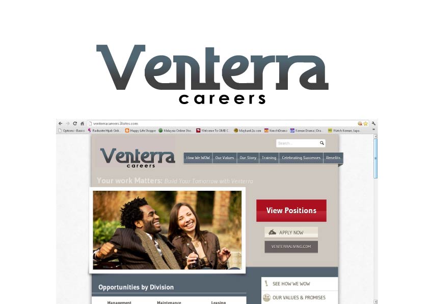Logo Design by QissDesign Solution for Venterra Realty | Design #985915