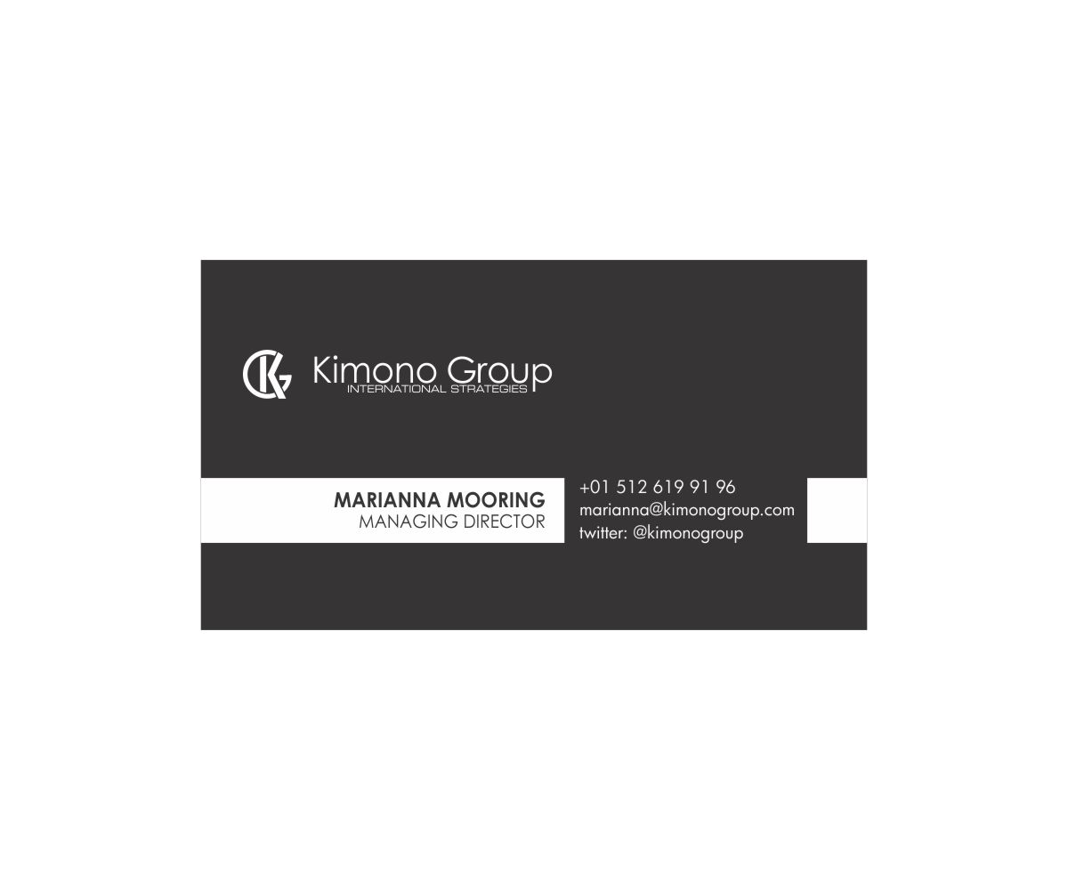 Logo and Business Card Design by Graphix Designer for Kimono Group | Design: #3811514