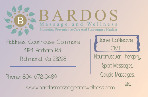 Visitenkarten-Design von ksuper31 für Bardos Massage and Wellness | Design #3805886