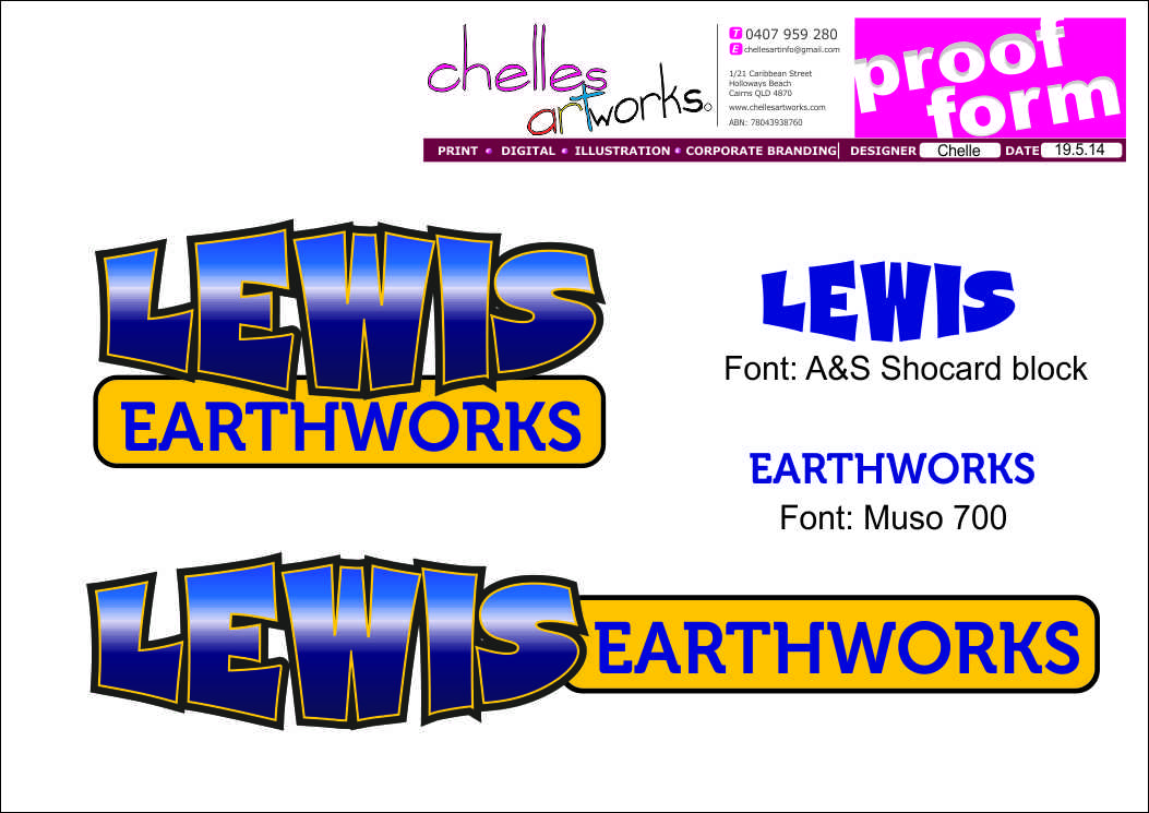Design de Logo par Chelles artworks pour Lewis earthworks | Design #3755738