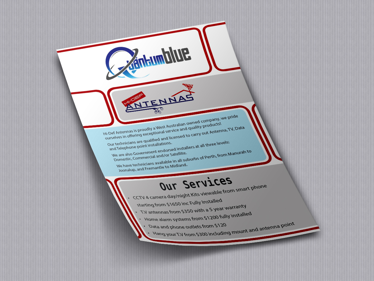 Flyer Design by PAB for Quantum Blue PTY LTD | Design #3770876