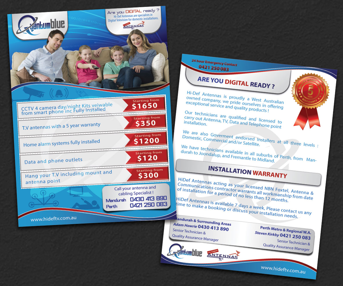 Flyer Design by Parmitu for Quantum Blue PTY LTD | Design #3772668