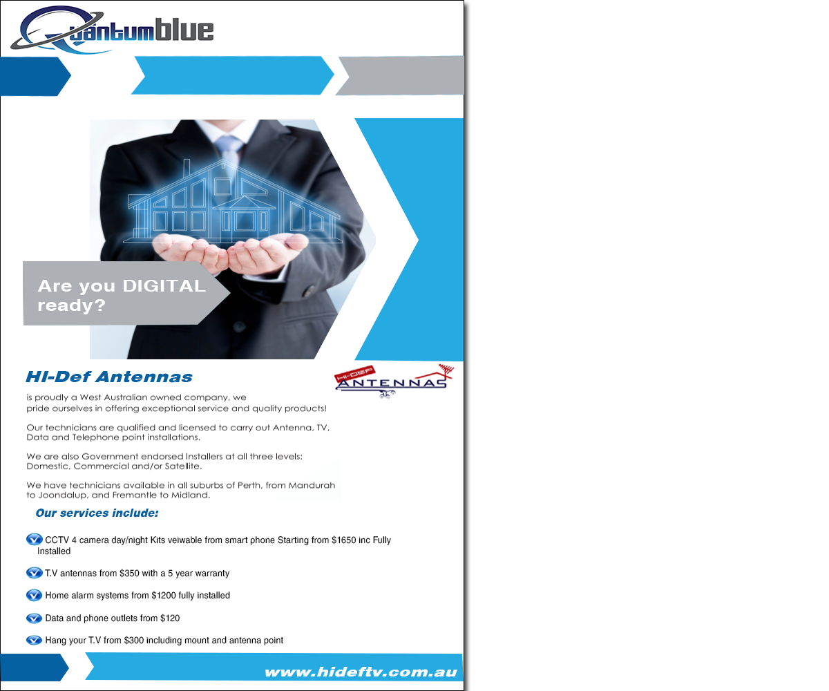 Flyer Design by eman140 for Quantum Blue PTY LTD | Design #3760654