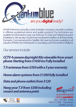 Flyer Design by The Rughettas for Quantum Blue PTY LTD | Design: #3780708