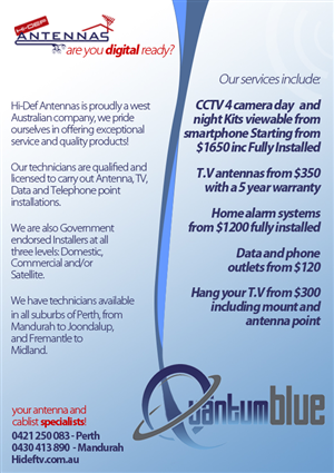 Flyer Design by The Rughettas for Quantum Blue PTY LTD | Design: #3780725