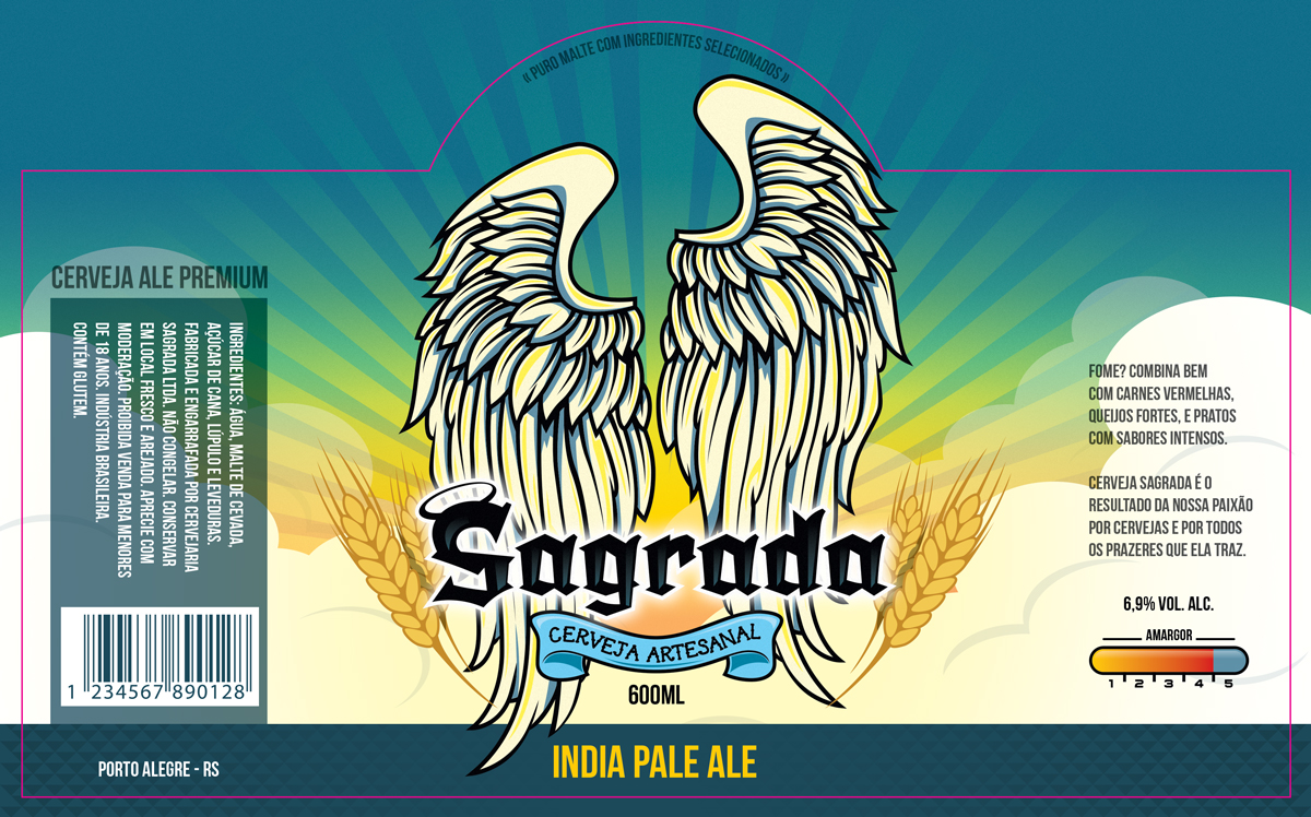 Label Design by Rafael Martyres for Sagrada | Design #3782458