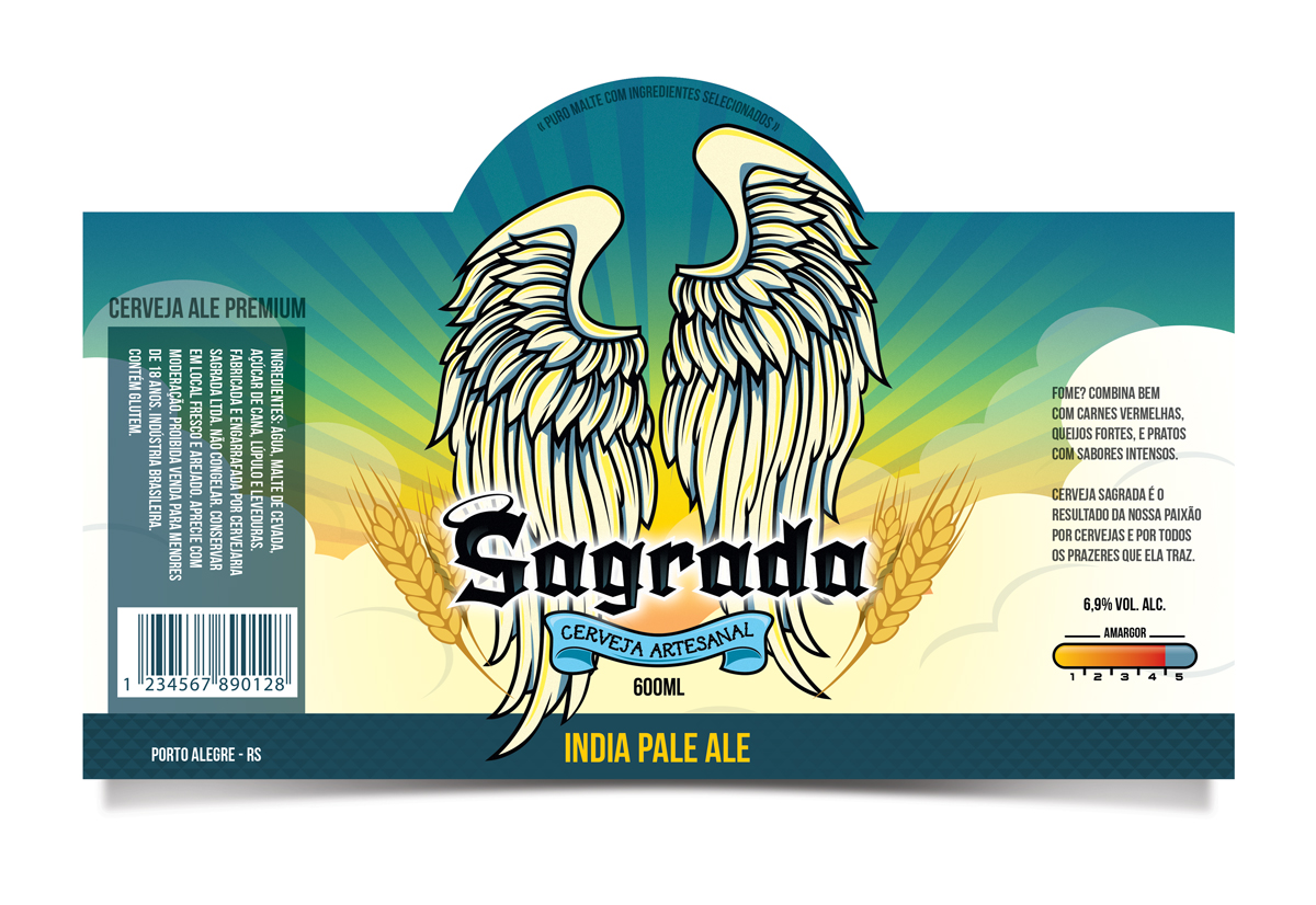 Label Design by Rafael Martyres for Sagrada | Design #3782496