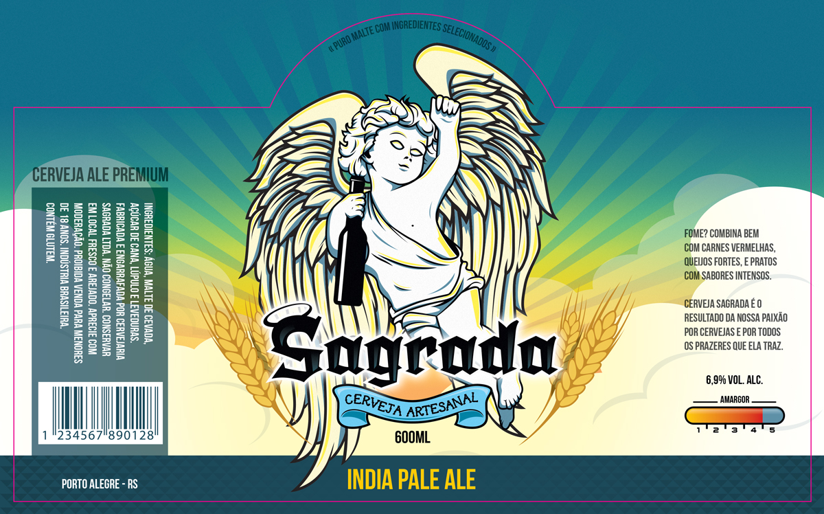 Label Design by Rafael Martyres for Sagrada | Design #3838889