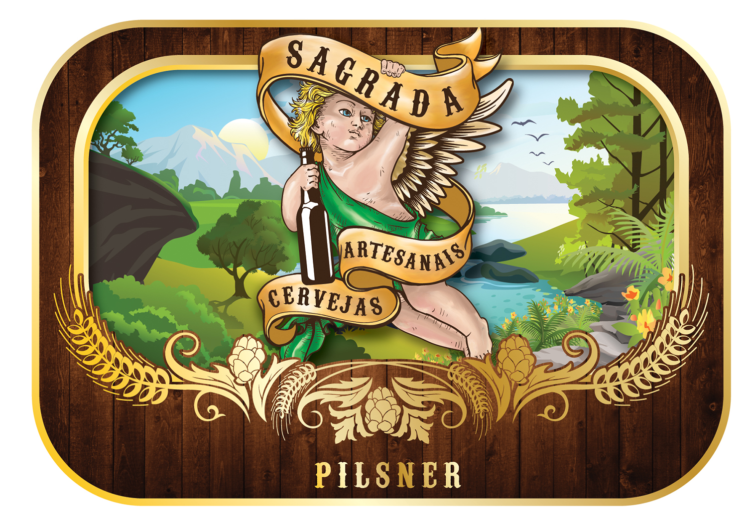 Label Design by Ingrid Jones for Sagrada | Design #3812646