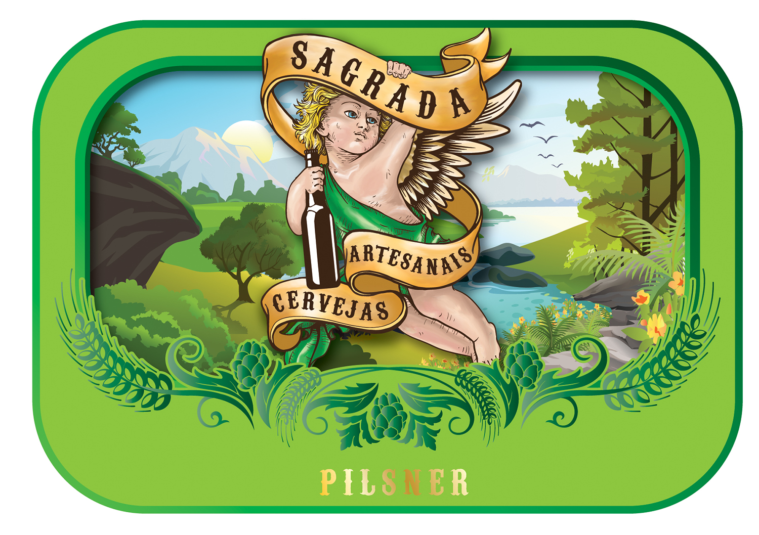 Label Design by Ingrid Jones for Sagrada | Design #3812657