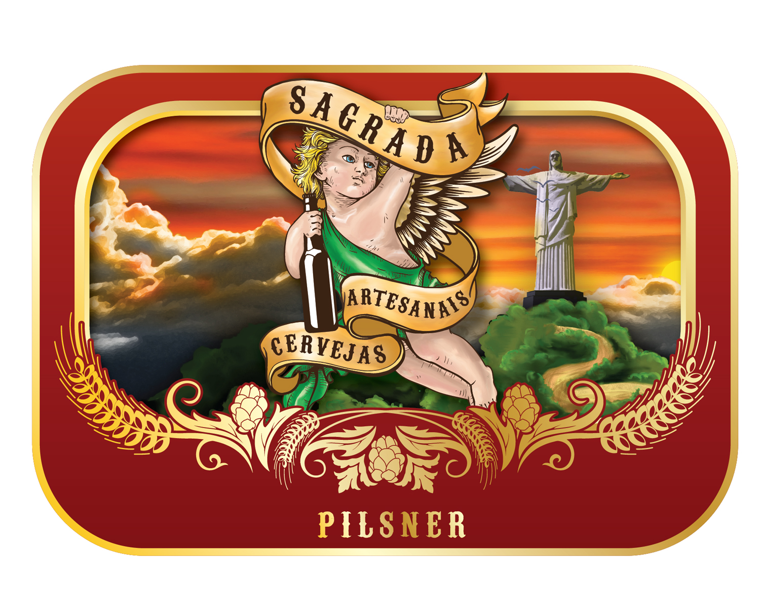 Label Design by Ingrid Jones for Sagrada | Design #3817551