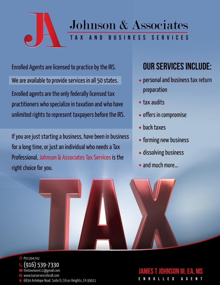 Advertisement Design by tale026 for Johnson & Associates Tax Services | Design #3823643
