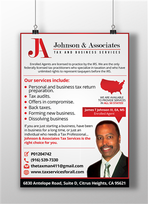 Advertisement Design by HYN Design for Johnson & Associates Tax Services | Design: #3832474