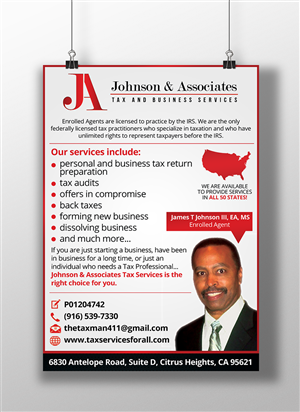 Advertisement Design by HYN Design for Johnson & Associates Tax Services | Design: #3834215