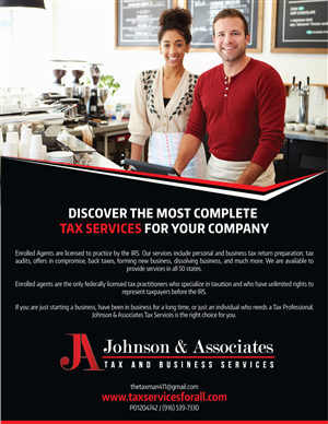 Advertisement Design by JCR for Johnson & Associates Tax Services | Design: #3779713
