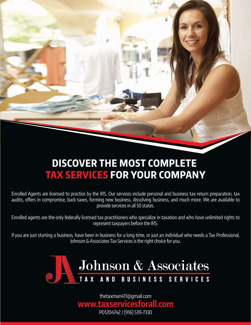 Advertisement Design by JCR for Johnson & Associates Tax Services | Design #3779721