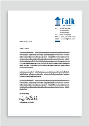 letterhead lawyer