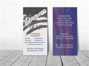 Business Card Design by Sajin for America's Backyards & Outdoor Living | Design: #3877308