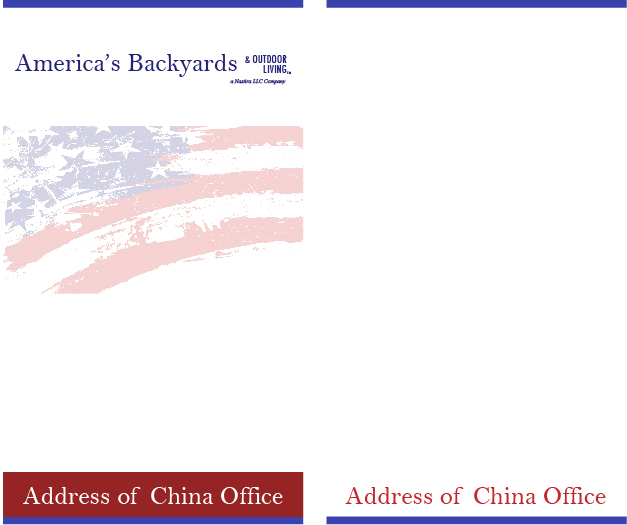 Business Card Design by Ami_Raj for America's Backyards & Outdoor Living | Design #3840622