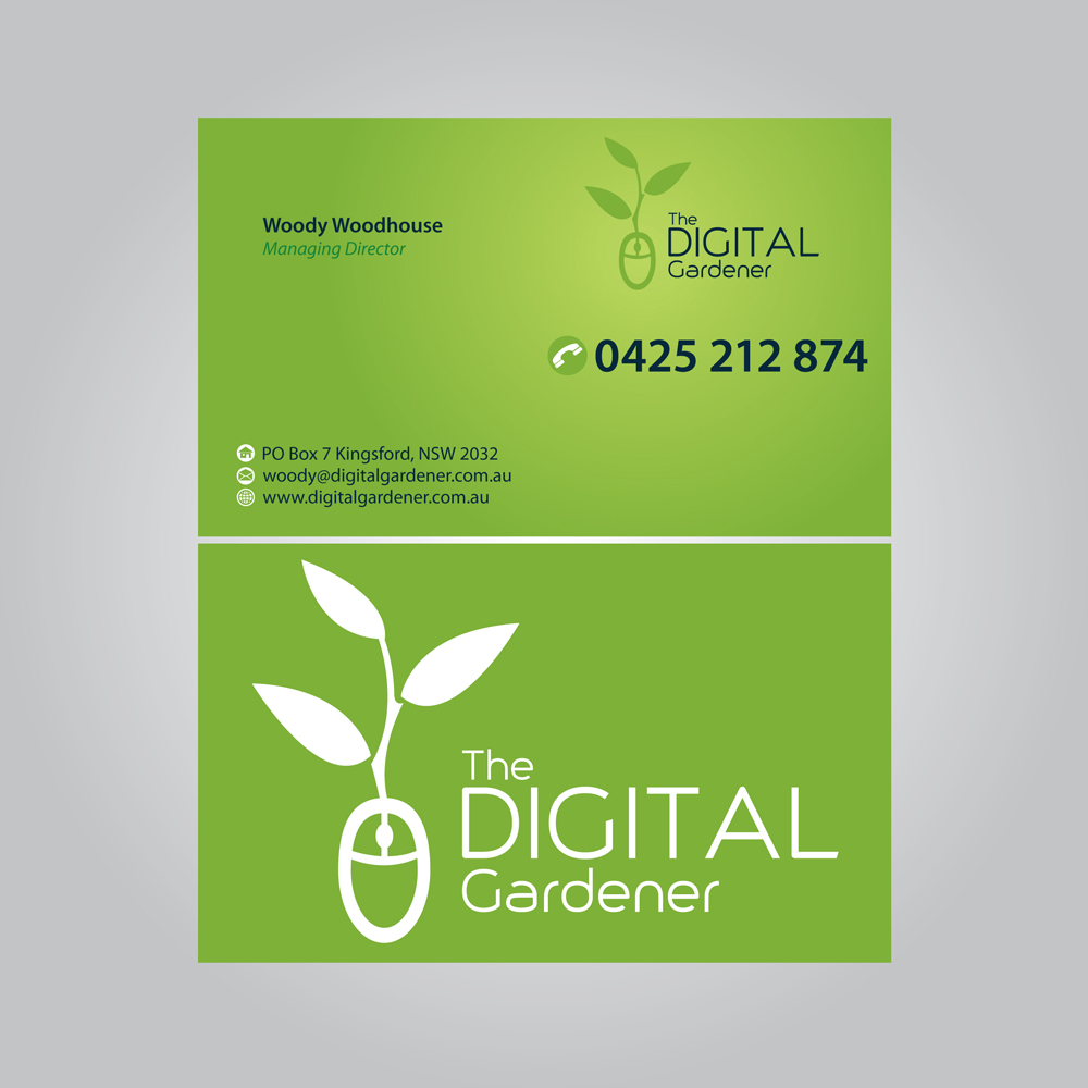 Design de Carte de Visite par MTu pour The Digital Gardener | Design #3758284