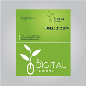 The Digital Gardener Business Card | Design de Carte de Visite par MTu