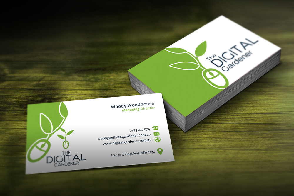 Business Card Design by creationz2011 for The Digital Gardener | Design #3795536