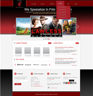 Web Design by mouallem zoheir for Adie Productions | Design: #993319