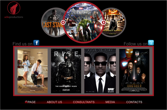 Web Design by Olisoft for Adie Productions | Design #991314