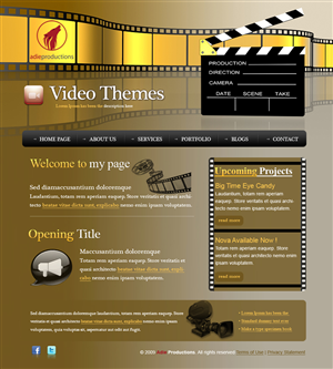 Web Design by Desire Design Solutions for Adie Productions | Design: #1003563