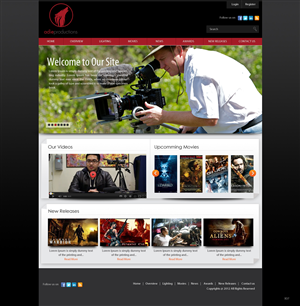 Web Design by pb for Adie Productions | Design: #1000950