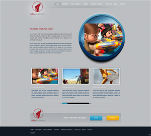 Web Design by pb for Adie Productions | Design: #1000962