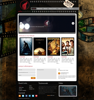 Web Design by pb for Adie Productions | Design: #999924