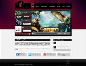 Web Design by Sbss for Adie Productions | Design: #1003725
