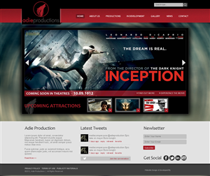 Web Design by Sbss for Adie Productions | Design: #996088