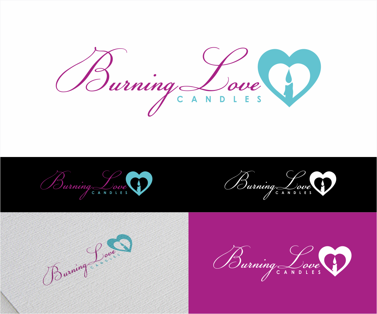 Logo Design by ninisdesign for Burning Love Candles | Design #3761752