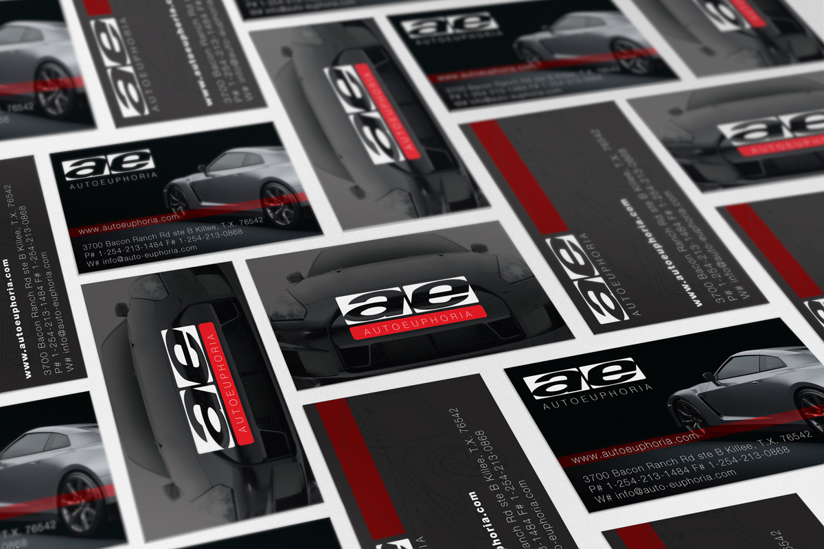 Business Card Design by Expecto.io for Euphoria Auto Works LLC | Design #3764331