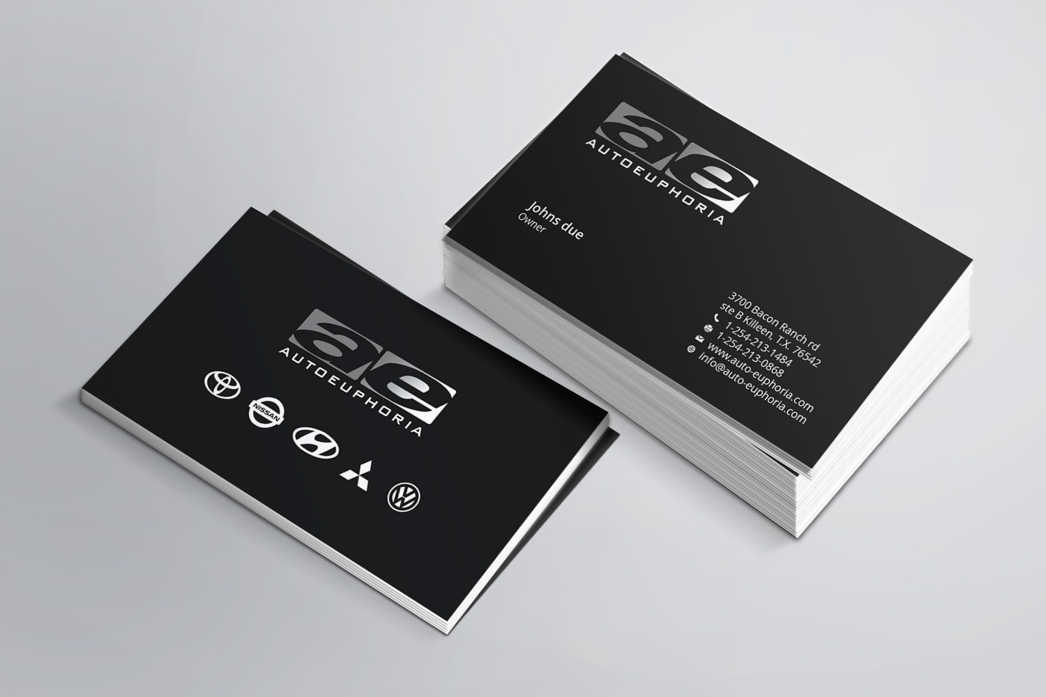 Design de Carte de Visite par AZ pour Euphoria Auto Works LLC | Design #3763978