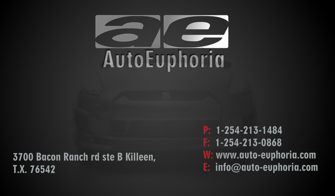 Design de Carte de Visite par premnice pour Euphoria Auto Works LLC | Design #3763279