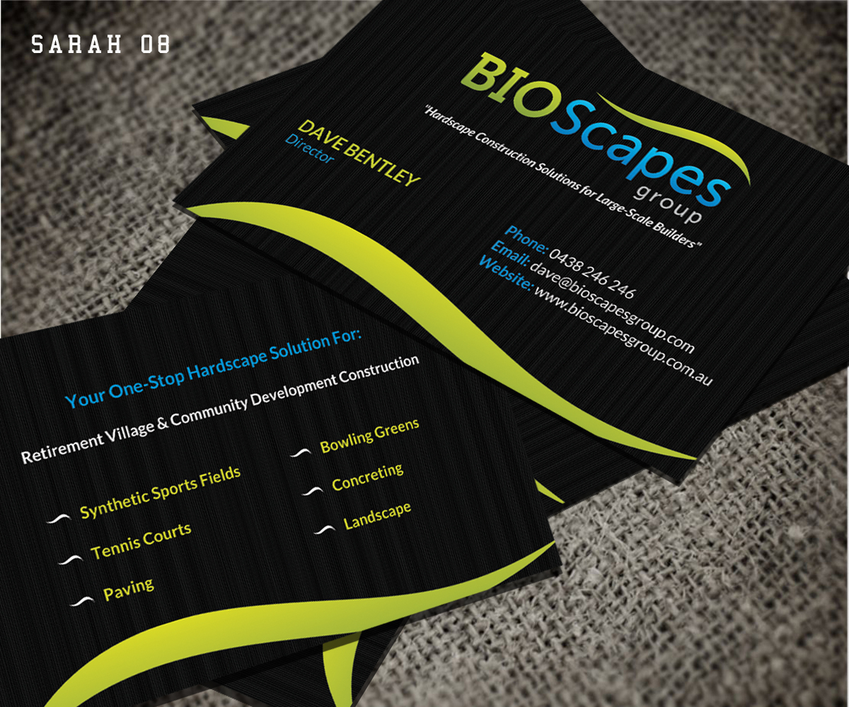Business Card Design by Sarah Haroon for this project | Design #3756079