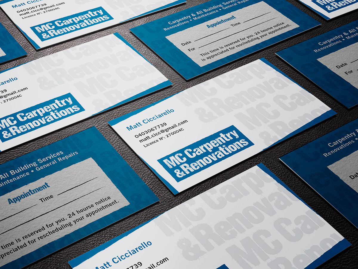 Business Card Design by pecas for MC Carpentry & Renovations | Design: #3775703
