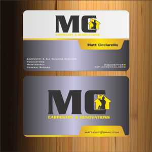 Business Card Design by Imagination for MC Carpentry & Renovations | Design: #3767051