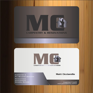 Business Card Design by Imagination for MC Carpentry & Renovations | Design: #3767129