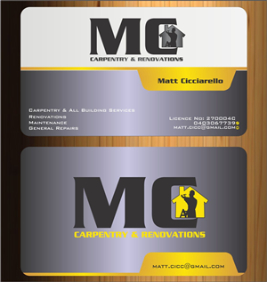 Business Card Design by Imagination for MC Carpentry & Renovations | Design: #3769618