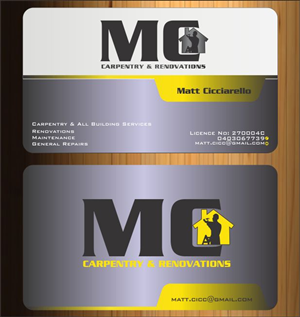 Business Card Design by Imagination for MC Carpentry & Renovations | Design: #3769640