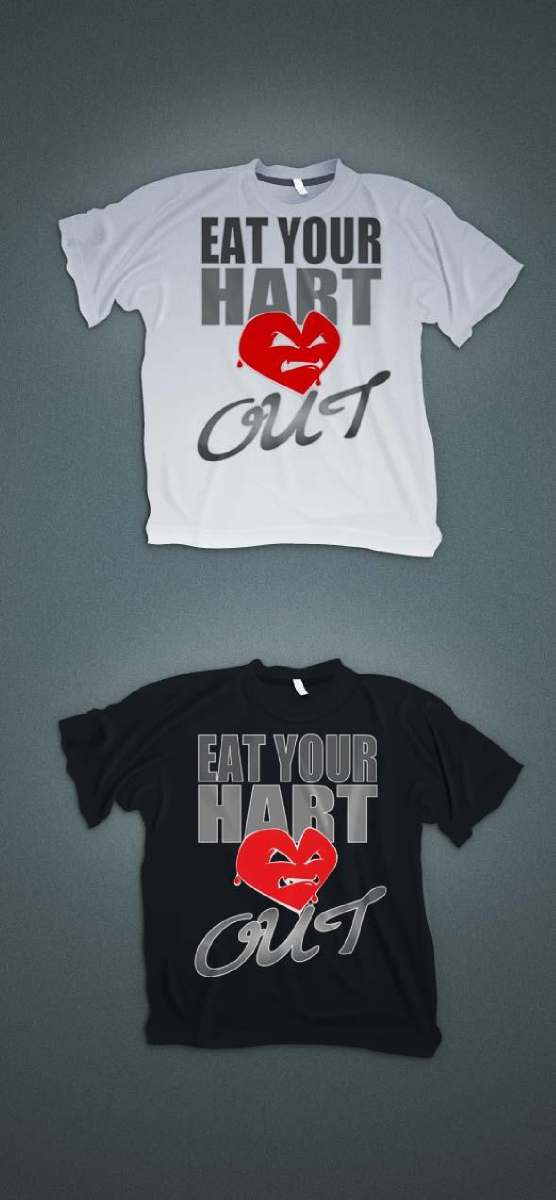 T-shirt Design by Giovanni for Eat Your Heart Out LLC | Design #993951