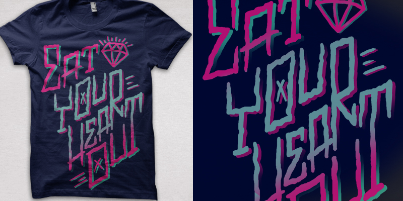 T-shirt Design by adi wibawa for Eat Your Heart Out LLC | Design #1006145